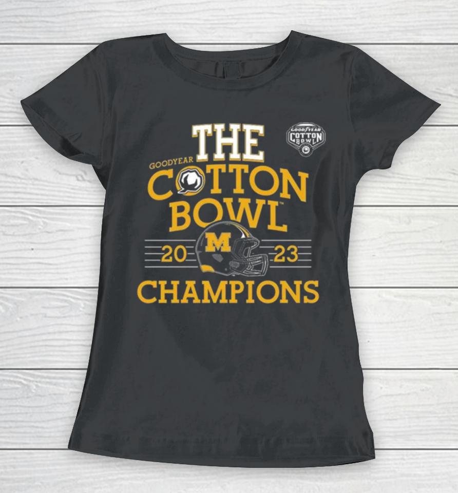 Mizzou Tigers The Goodyear Cotton Bowl 2023 Champions Helmet Women T-Shirt