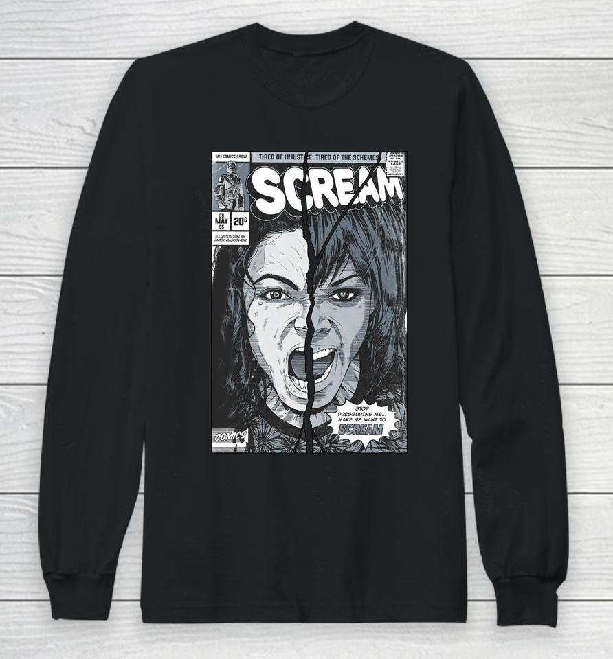 Mj History Scream Tired Of Injustice Tired Of The Schemes Long Sleeve T-Shirt