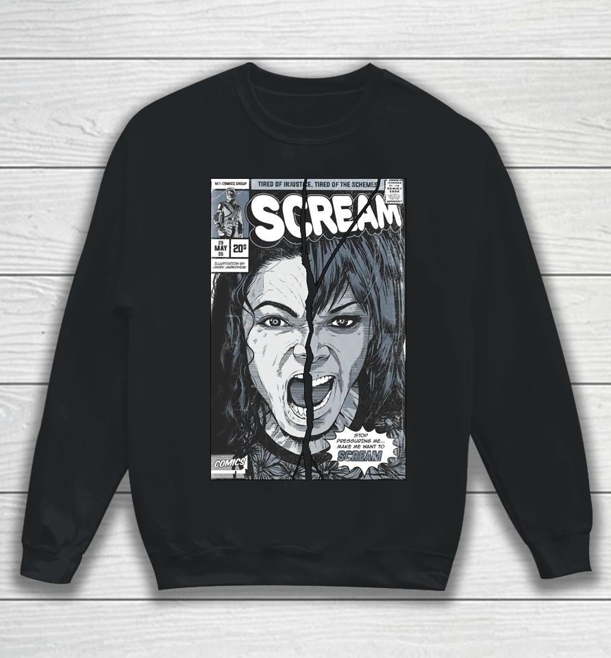 Mj History Scream Tired Of Injustice Tired Of The Schemes Sweatshirt