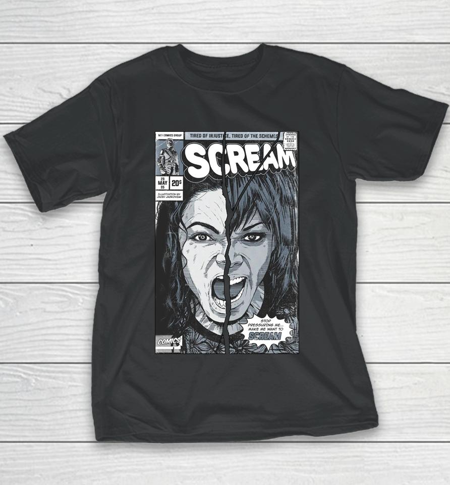 Mj History Scream Tired Of Injustice Tired Of The Schemes Youth T-Shirt