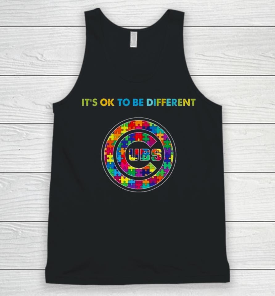 Mlb 2023 Chicago Cubs Autism It’s Ok To Be Different Unisex Tank Top