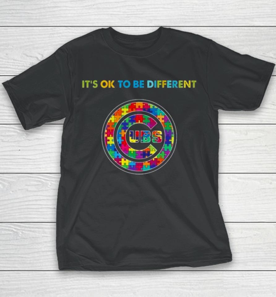 Mlb 2023 Chicago Cubs Autism It’s Ok To Be Different Youth T-Shirt