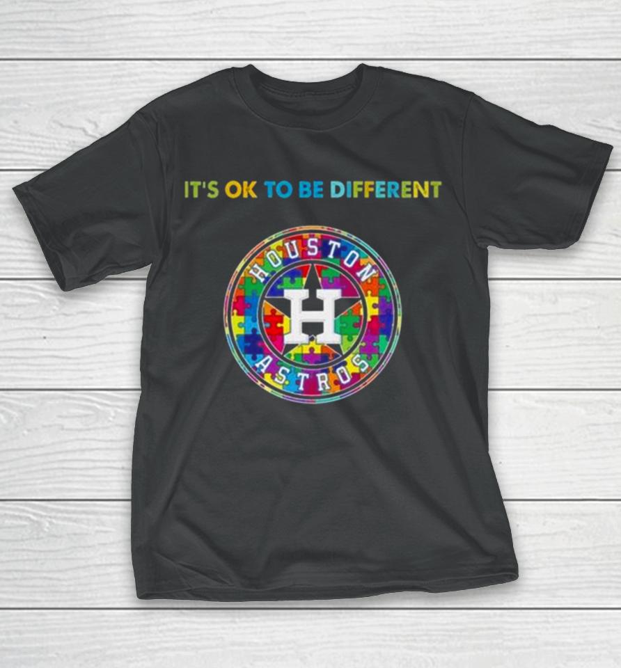 Mlb 2023 Houston Astros Autism It’s Ok To Be Different T-Shirt
