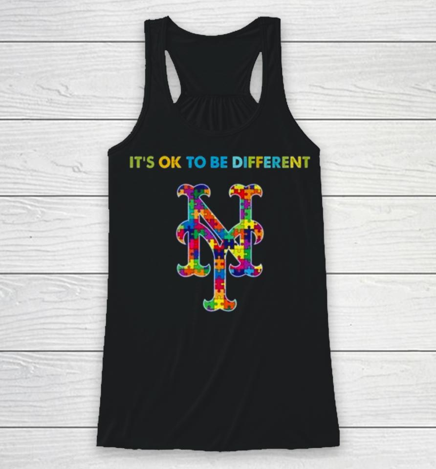 Mlb 2023 New York Mets Autism It’s Ok To Be Different Racerback Tank