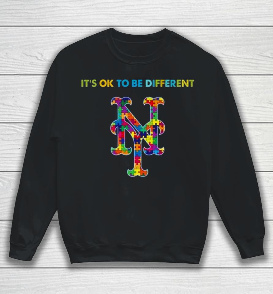 Mlb 2023 New York Mets Autism It’s Ok To Be Different Sweatshirt