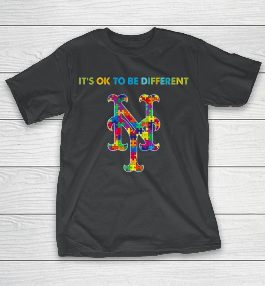 Mlb 2023 New York Mets Autism It’s Ok To Be Different T-Shirt