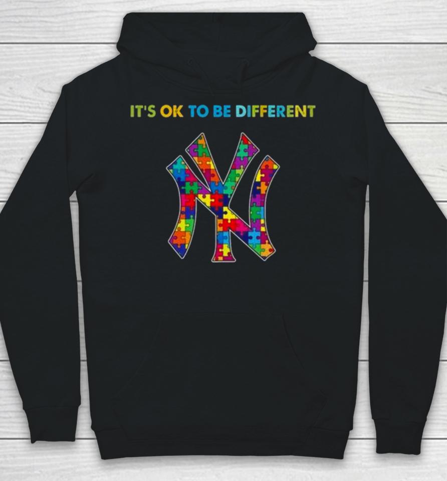 Mlb 2023 New York Yankees Autism It’s Ok To Be Different Hoodie