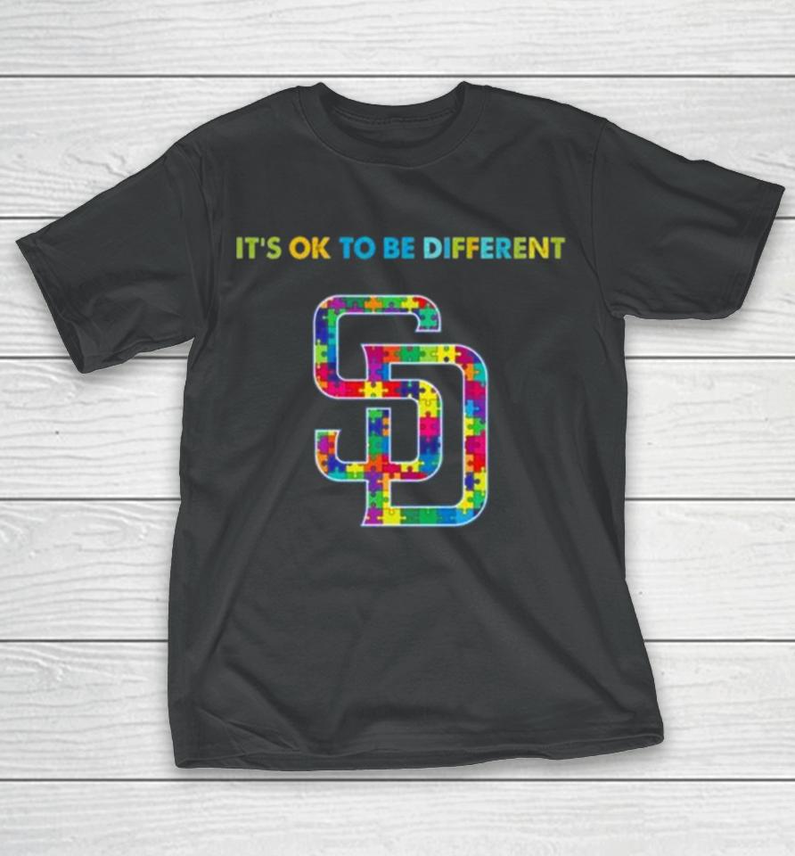 Mlb 2023 San Diego Padres Autism It’s Ok To Be Different T-Shirt