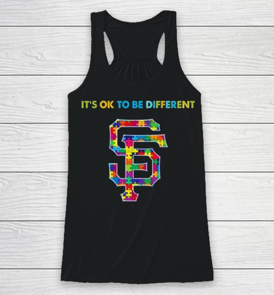 Mlb 2023 San Francisco Giants Autism It’s Ok To Be Different Racerback Tank