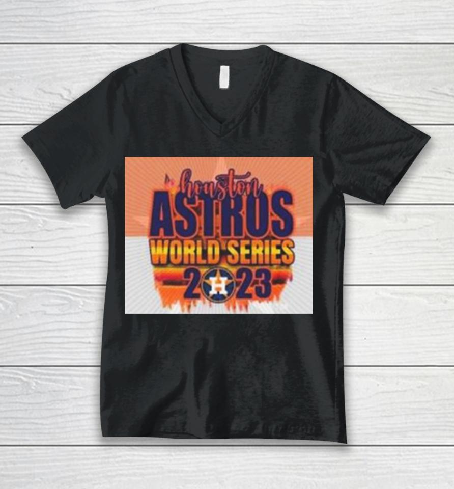 Mlb Houston Astros 2023 World Series Unisex V-Neck T-Shirt
