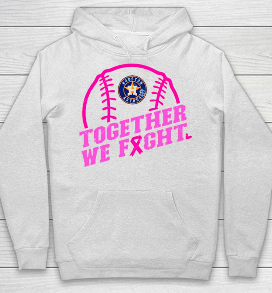 Mlb Houston Astros Baseball Team Pink Ribbon Together We Fight 2023 Hoodie