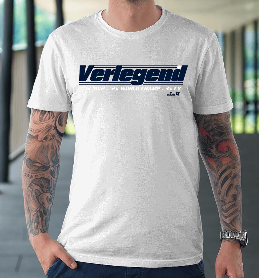 Mlb Houston Astros Justin Verlander Verlegend Premium T-Shirt