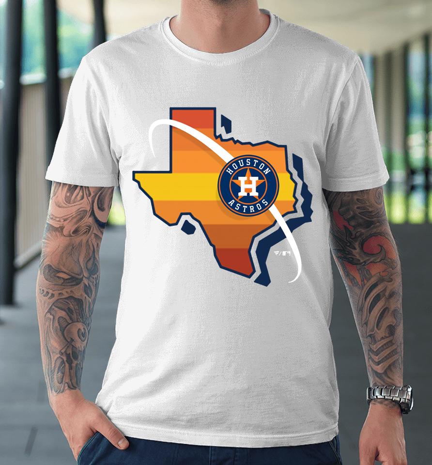 Mlb Men's Houston Astros Orange Hometown Premium T-Shirt