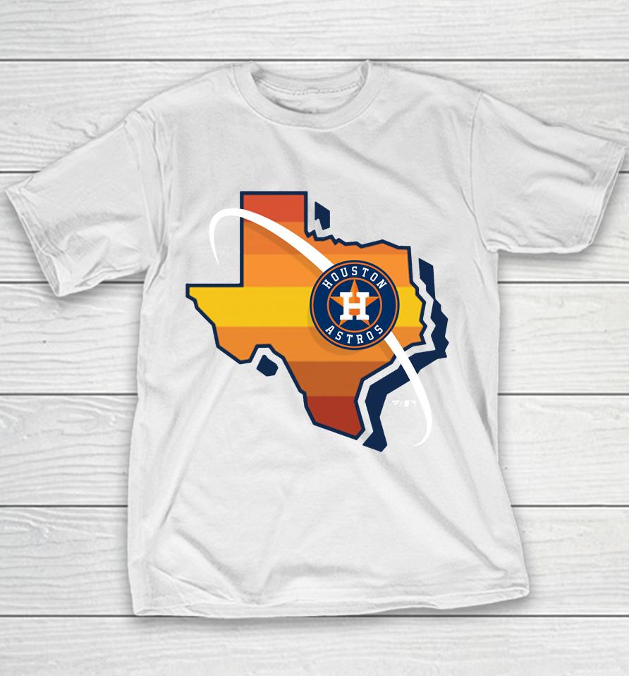Mlb Men's Houston Astros Orange Hometown Youth T-Shirt