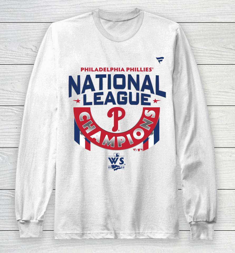 Mlb Philadelphi Phillies Fanatics Branded White 2022 National League Champions Long Sleeve T-Shirt
