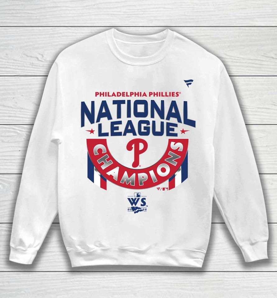 Mlb Philadelphi Phillies Fanatics Branded White 2022 National League Champions Sweatshirt