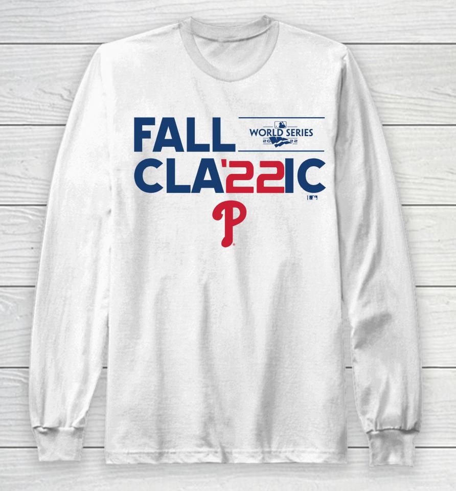 Mlb Philadelphia Phillies Fall Classic 2022 World Series Icon Long Sleeve T-Shirt
