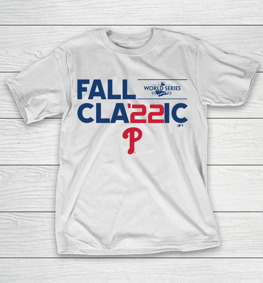 Mlb Philadelphia Phillies Fall Classic 2022 World Series Icon T-Shirt