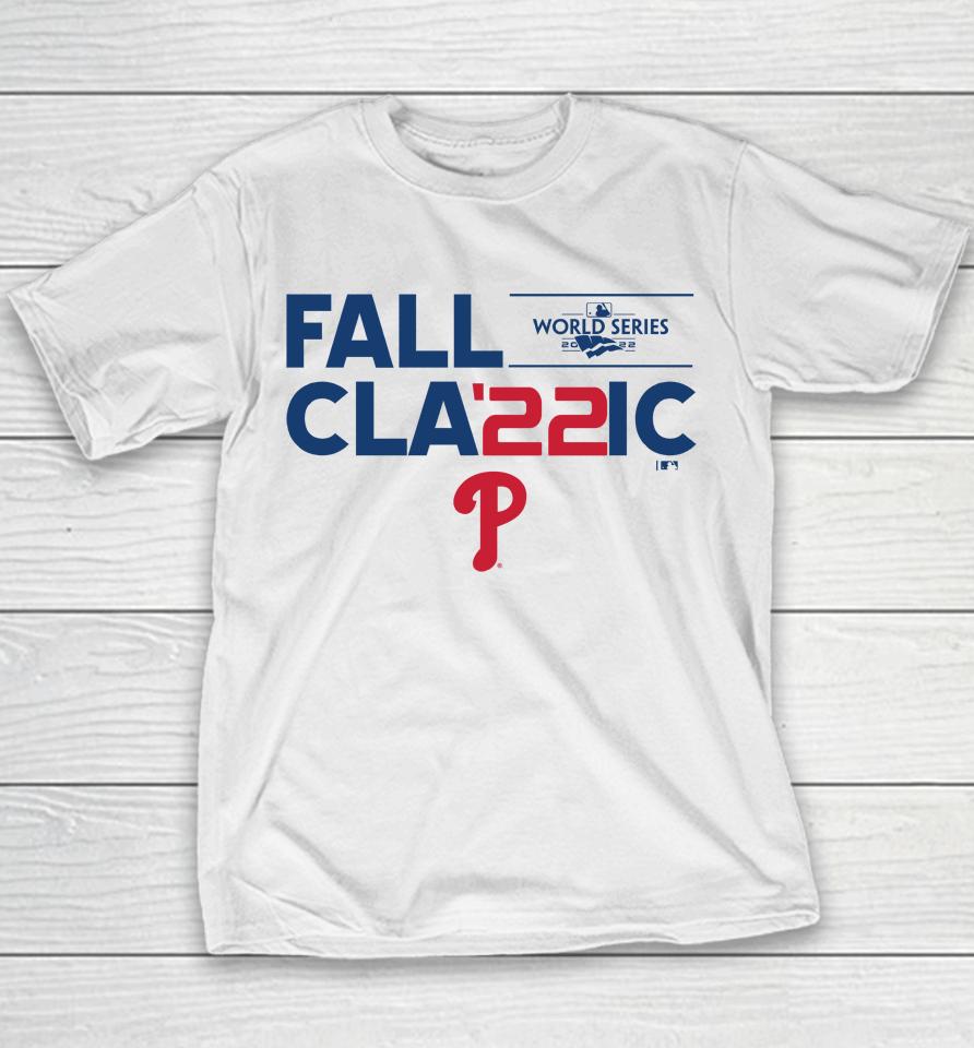 Mlb Philadelphia Phillies Fall Classic 2022 World Series Icon Youth T-Shirt
