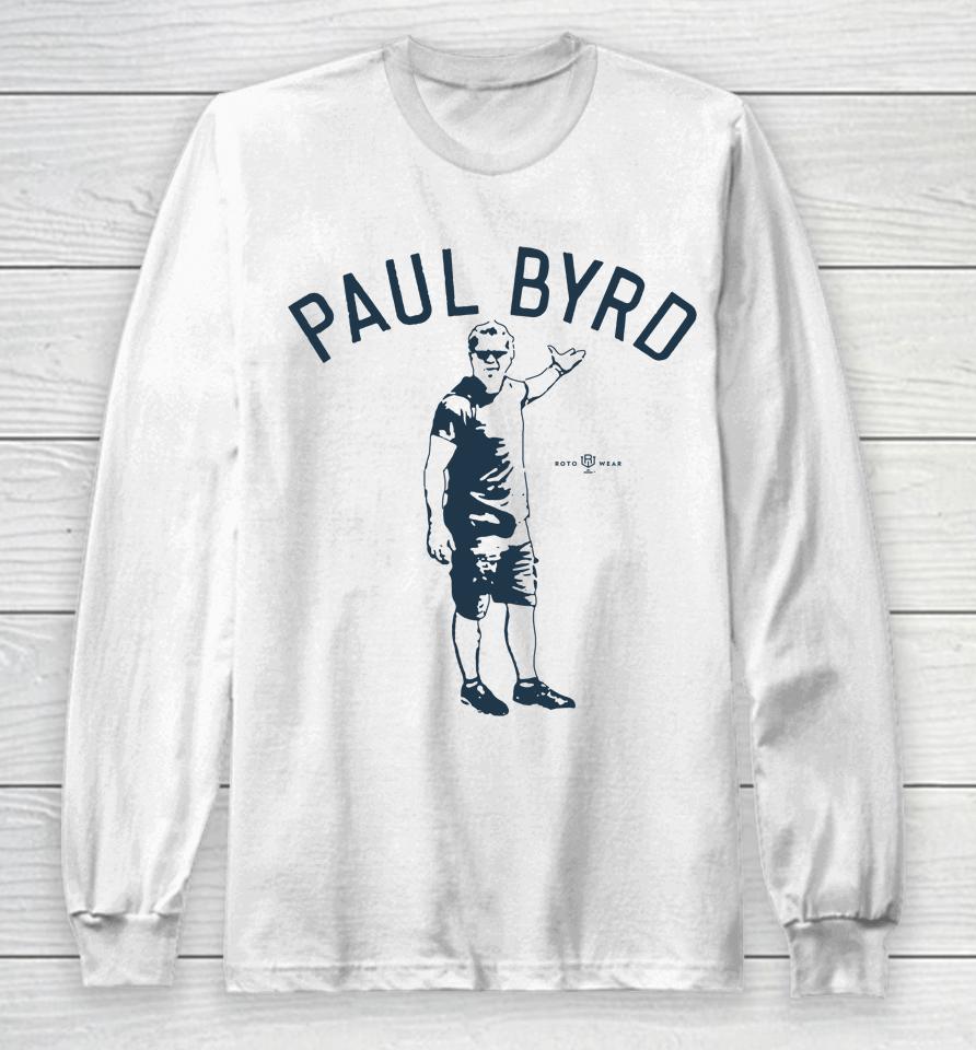 Mlb Press Box Rotowear Store Paul Byrd Long Sleeve T-Shirt