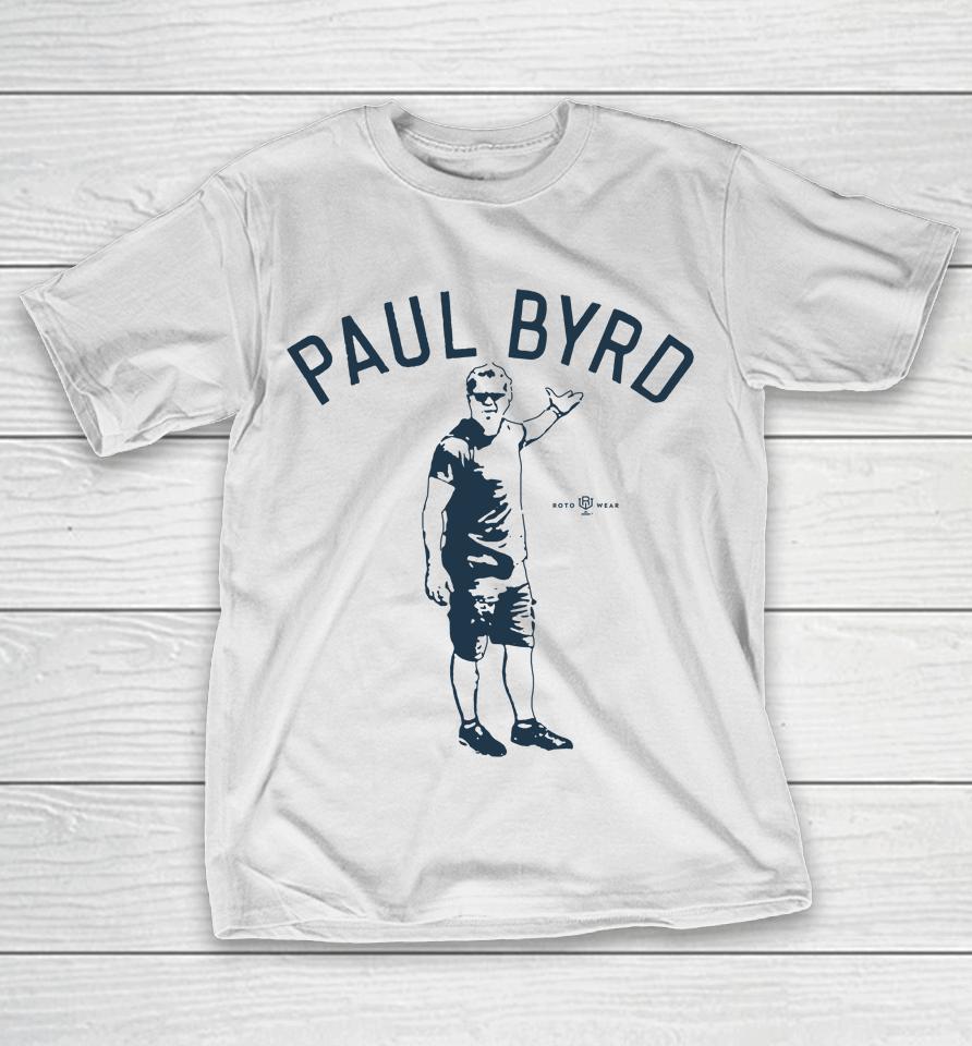 Mlb Press Box Rotowear Store Paul Byrd T-Shirt