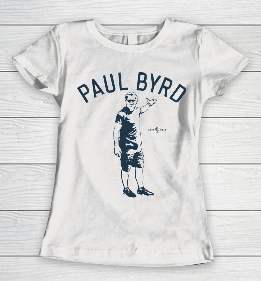 Mlb Press Box Rotowear Store Paul Byrd Women T-Shirt