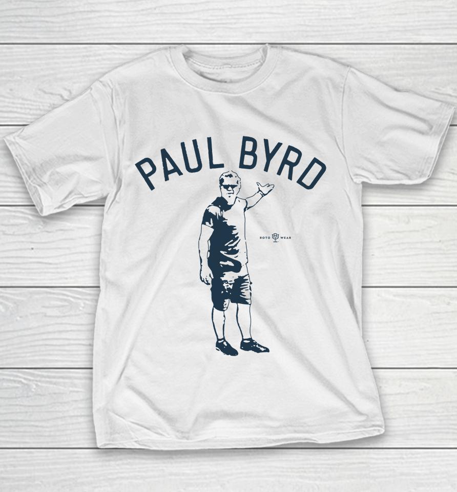 Mlb Press Box Rotowear Store Paul Byrd Youth T-Shirt