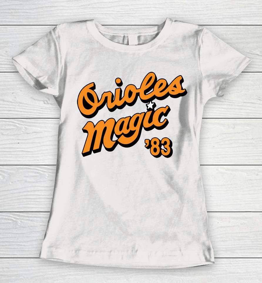 Mlb Shop Homage Baltimore Orioles Hyper Local Women T-Shirt