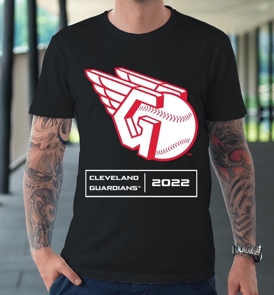 Mlb Shop Men's Cleveland Guardians Anthracite Season Pattern Premium T-Shirt