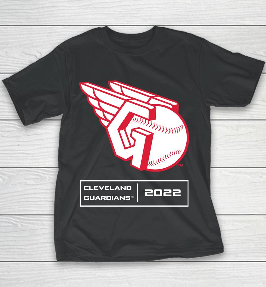 Mlb Shop Men's Cleveland Guardians Anthracite Season Pattern Youth T-Shirt