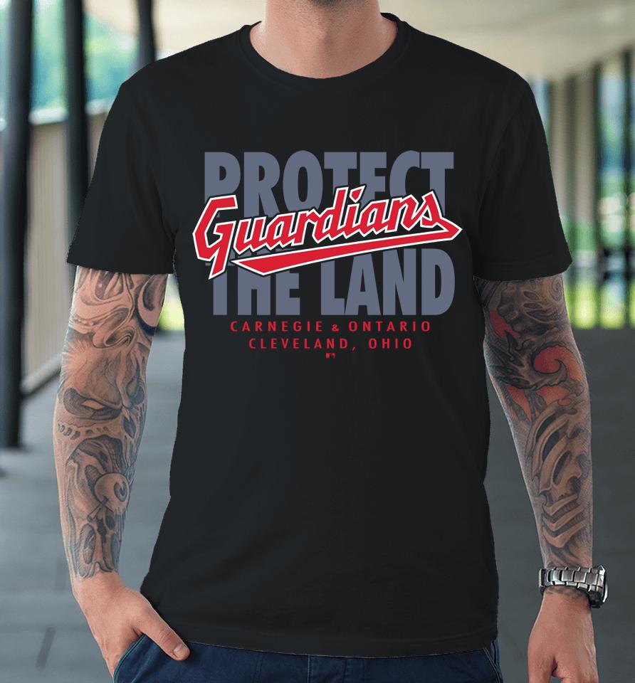 Mlb Shop Men's Cleveland Guardians Protect The Land Premium T-Shirt