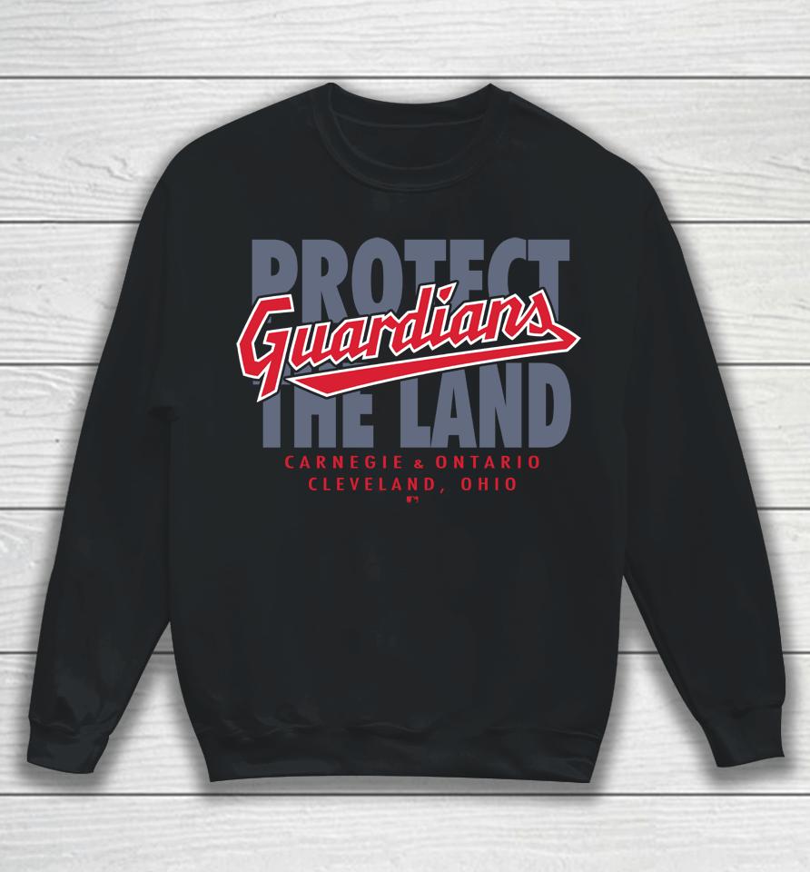 Mlb Shop Men's Cleveland Guardians Protect The Land Sweatshirt