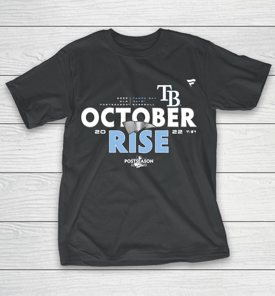 Mlb Shop October Rise Tampa Bay Rays Fanatics Branded 2022 Postseason Locker Room T-Shirt