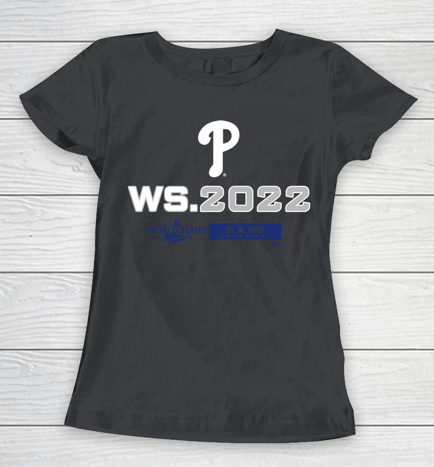 Mlb Shop Phillies Philadelphia 2022 World Series Women T-Shirt