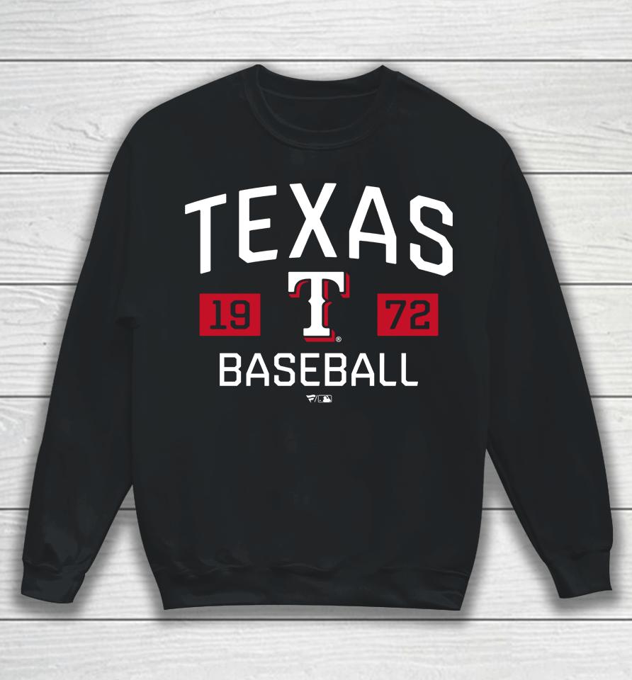 Mlb Shop Texas Rangers Fanatics Branded Royal Chip In Sweatshirt