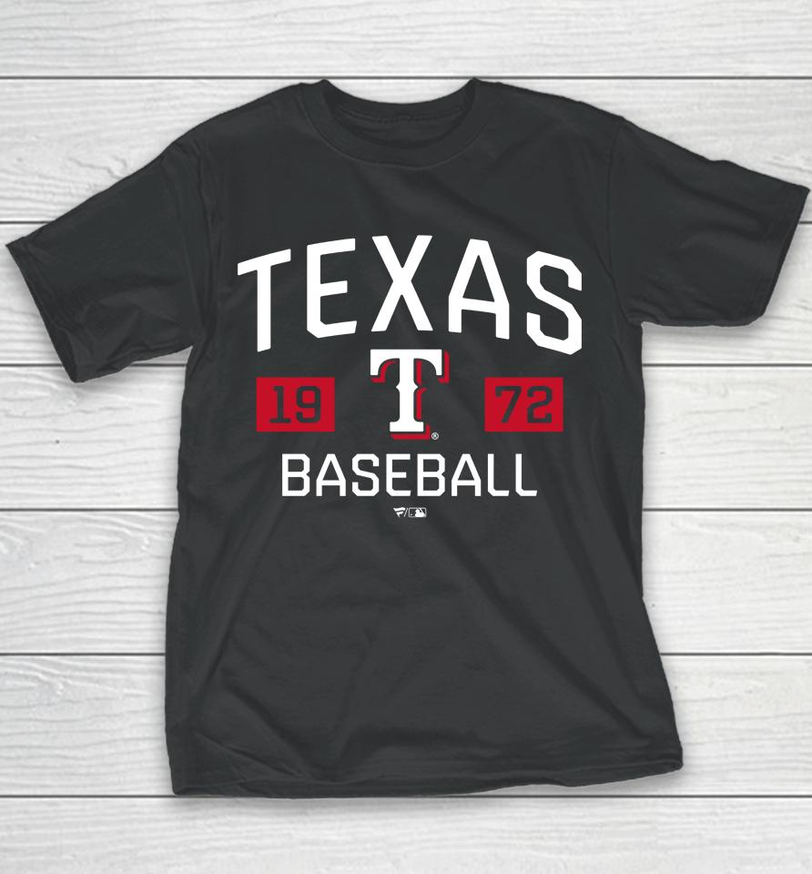Mlb Shop Texas Rangers Fanatics Branded Royal Chip In Youth T-Shirt