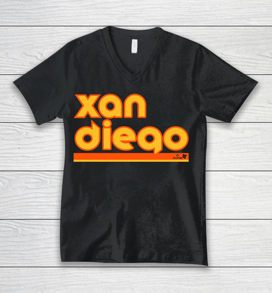 Mlb Xan Diego Retro Xander Bogaerts Unisex V-Neck T-Shirt