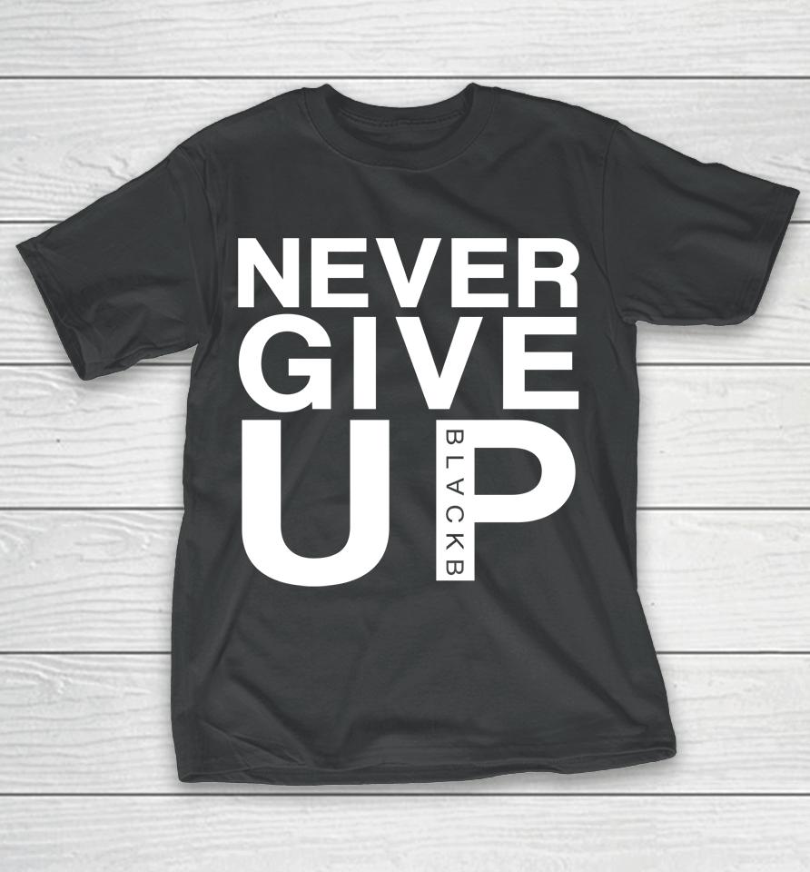 Mo Salah Never Give Up Black B T-Shirt