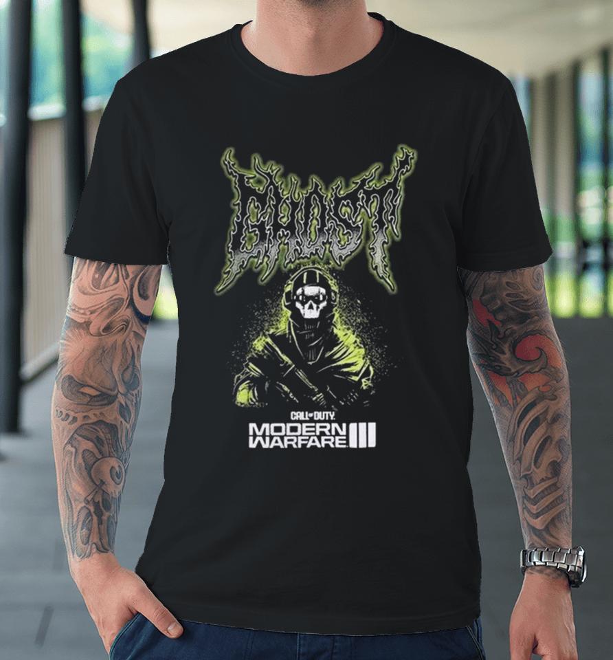 Modern Warfare Iii Ghost Metal Premium T-Shirt