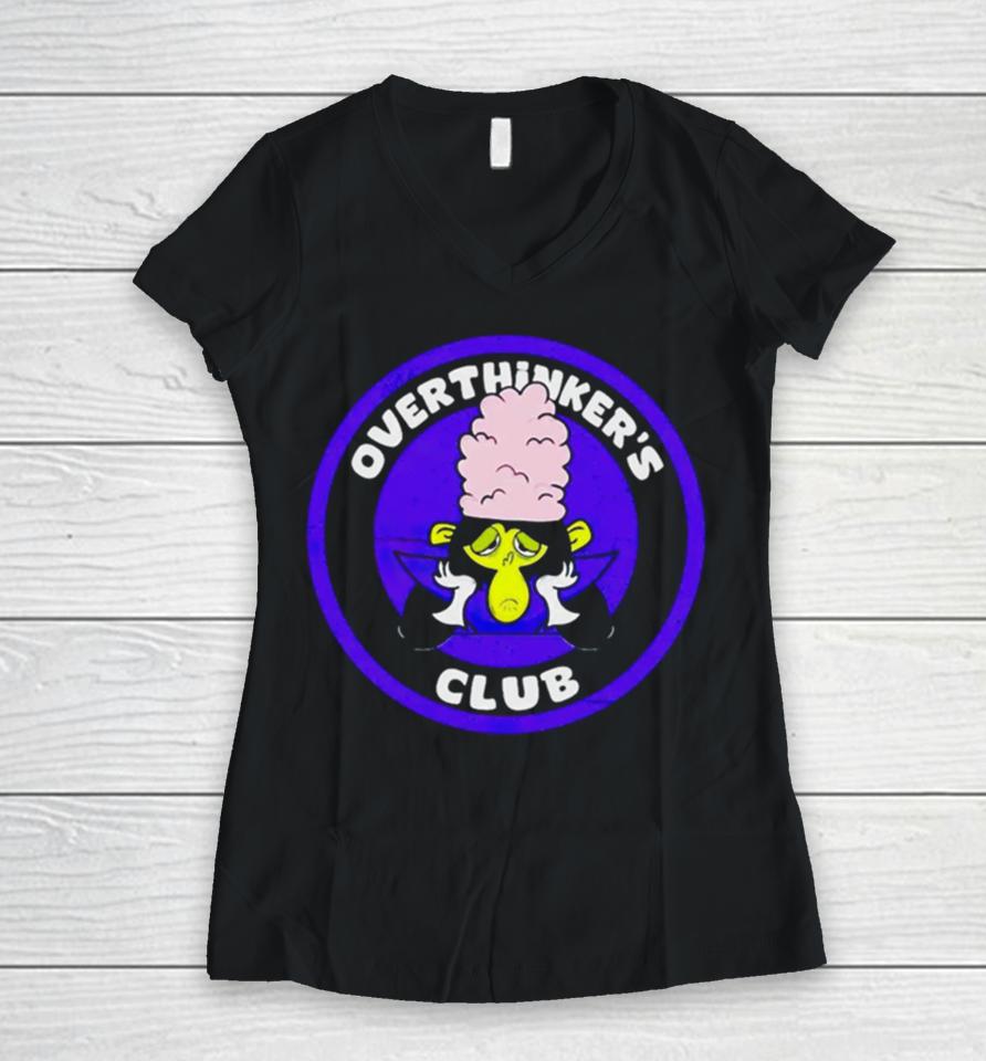 Mojo Jojo The Powerpuff Girls Overthinker’s Club Women V-Neck T-Shirt
