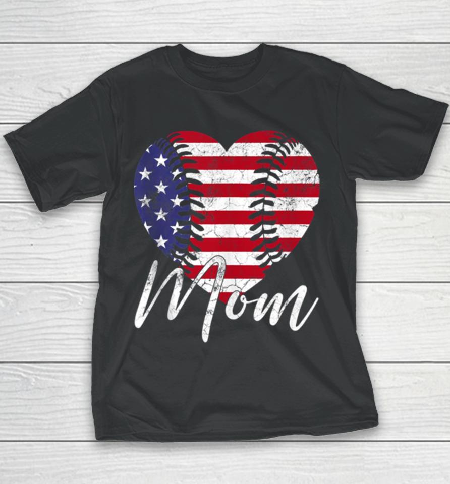 Mom Baseball Softball Mother’s Day Youth T-Shirt