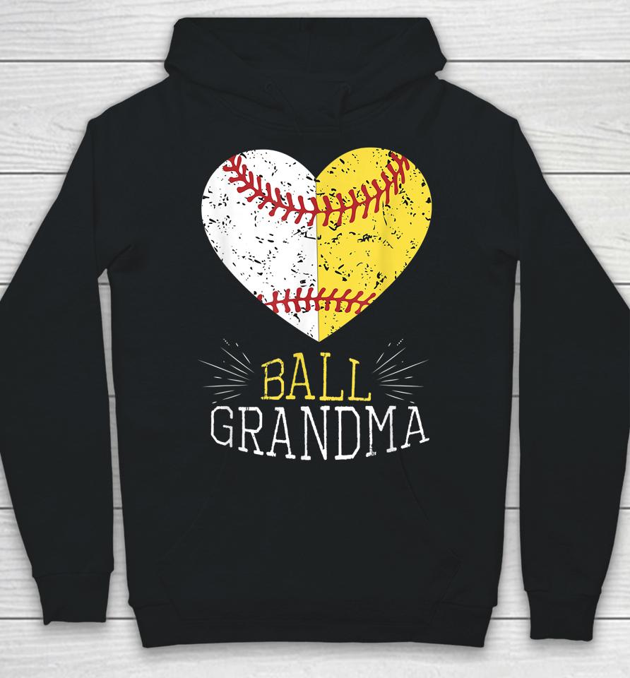 Mom Funny Baseball Ball Funny Grandma Softball Gifts Hoodie