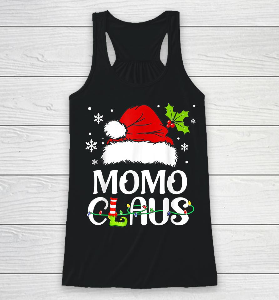Momo Claus Christmas Racerback Tank