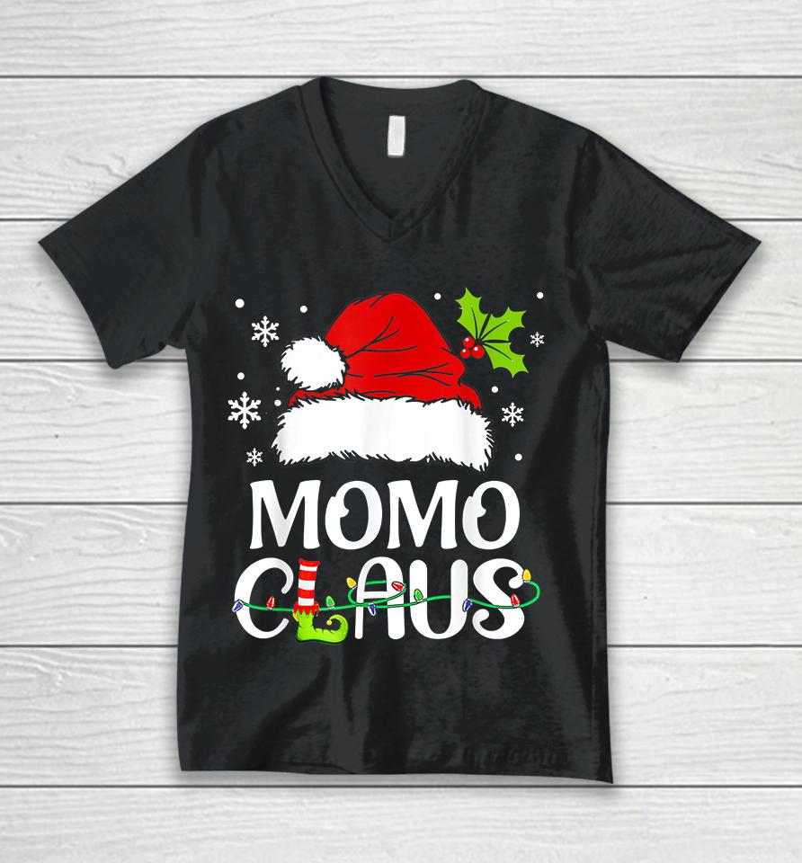 Momo Claus Christmas Unisex V-Neck T-Shirt