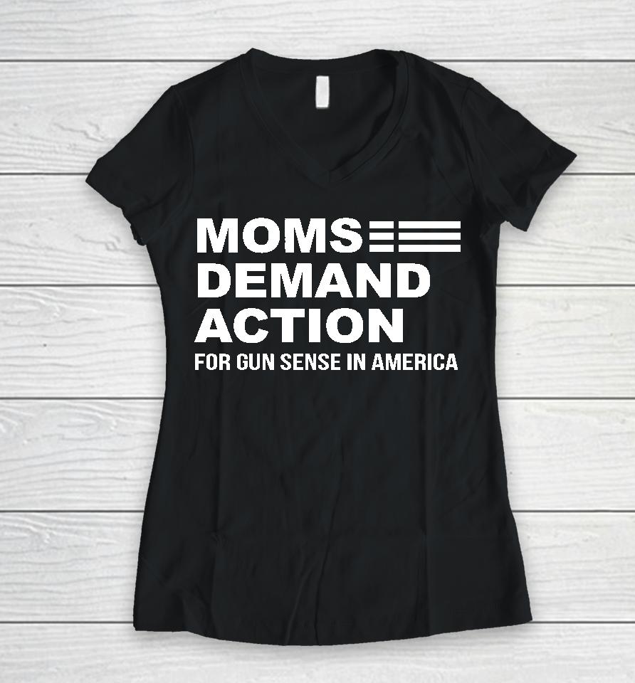 Moms Demand Action Women V-Neck T-Shirt