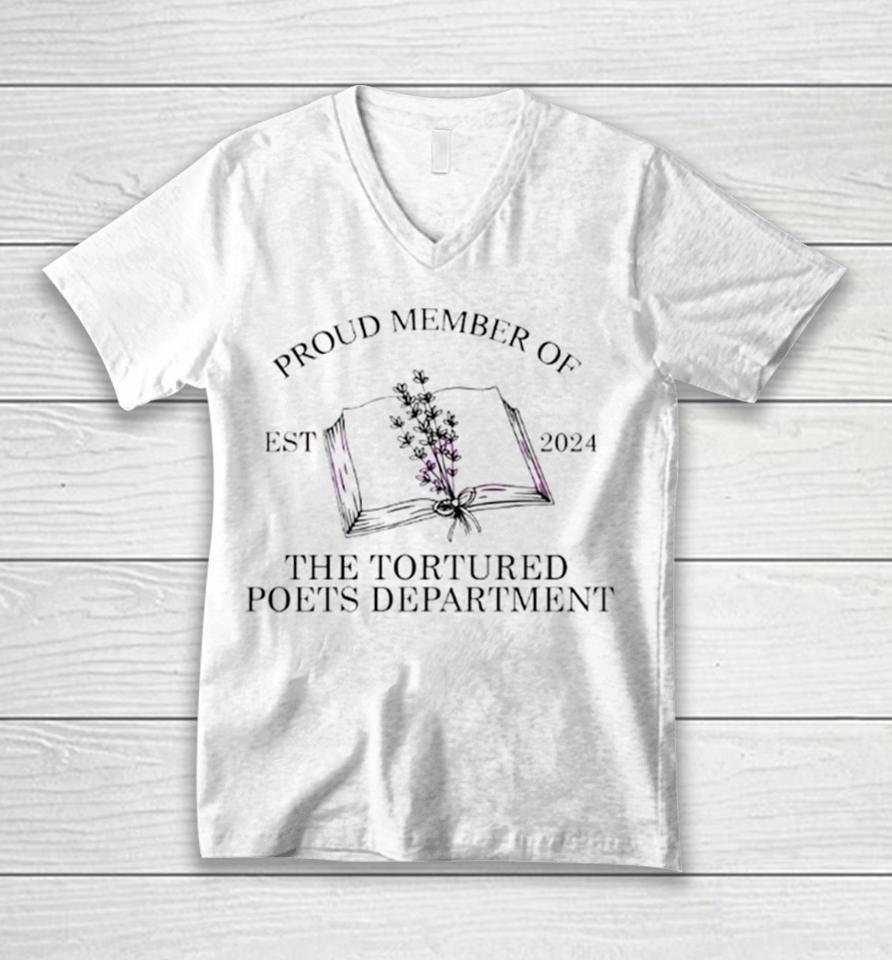 Monopoly Show At Singapore Proud Member Of The Tortured Poets Department Unisex V-Neck T-Shirt