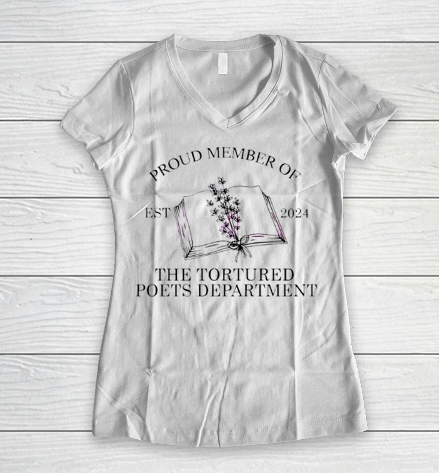 Monopoly Show At Singapore Proud Member Of The Tortured Poets Department Women V-Neck T-Shirt