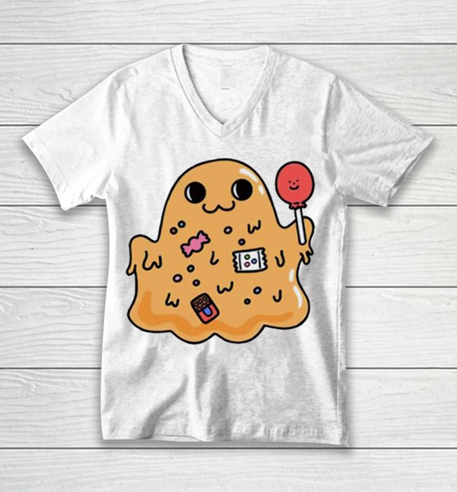 Monster With Lollipop Unisex V-Neck T-Shirt