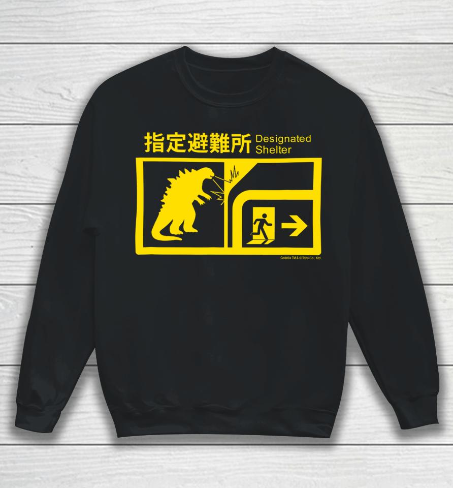 Monsterverse In Case Of Godzilla Attacks Sweatshirt