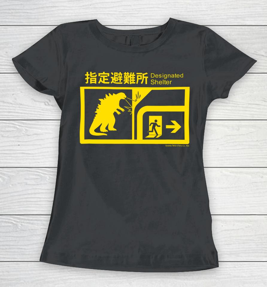 Monsterverse In Case Of Godzilla Attacks Women T-Shirt